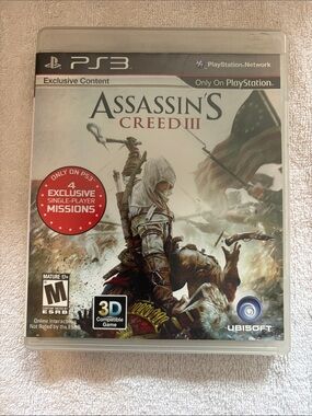Assassin's Creed III for PS3 CIB excellent condition